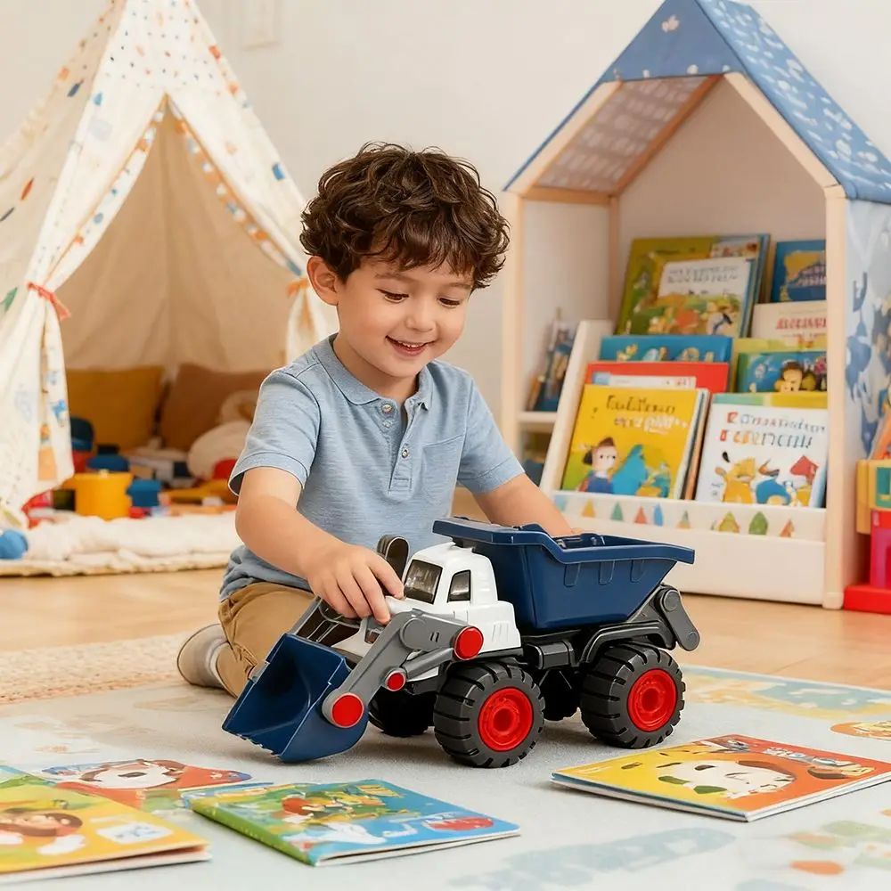 Creatieve ABS graafmachine voertuigen vrachtwagen kinderen techniek auto klassieke pick-up grote bulldozer verjaardagscadeau