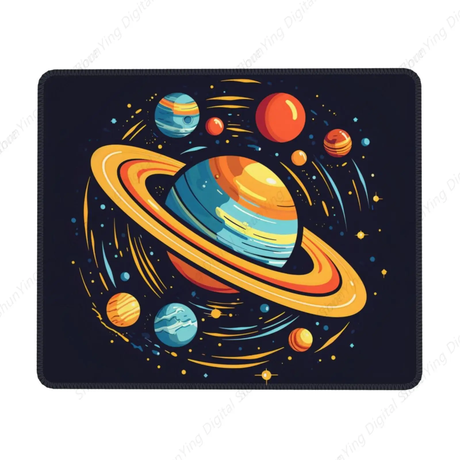 

Space Planet Pattern Mouse Pad Anti Slip Rubber Base Gaming Mouse Pad Suitable For Computer Office Mouse Pad 18*22cm