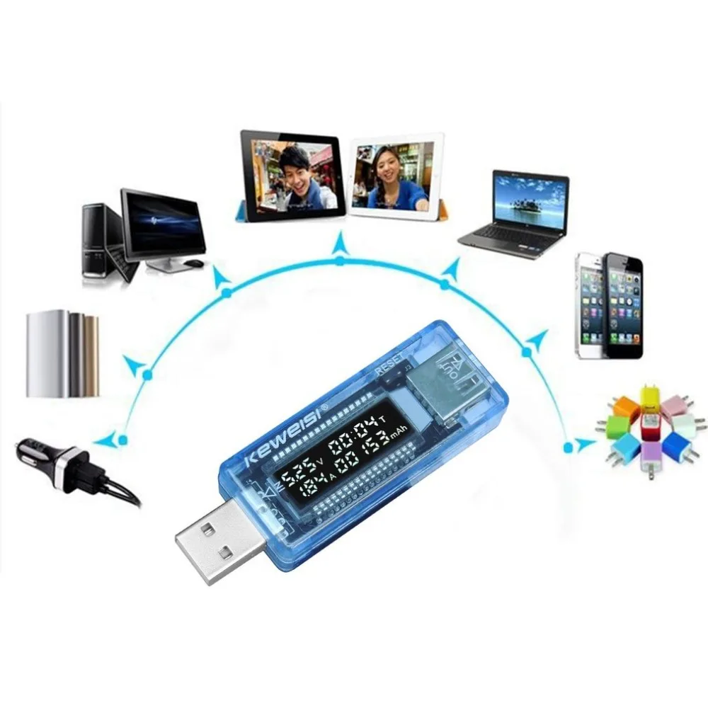 USB Charger Tester Doctor Voltage Current Meter Voltmeter Ammeter Battery Capacity Tester Mobile Power Detector image 3