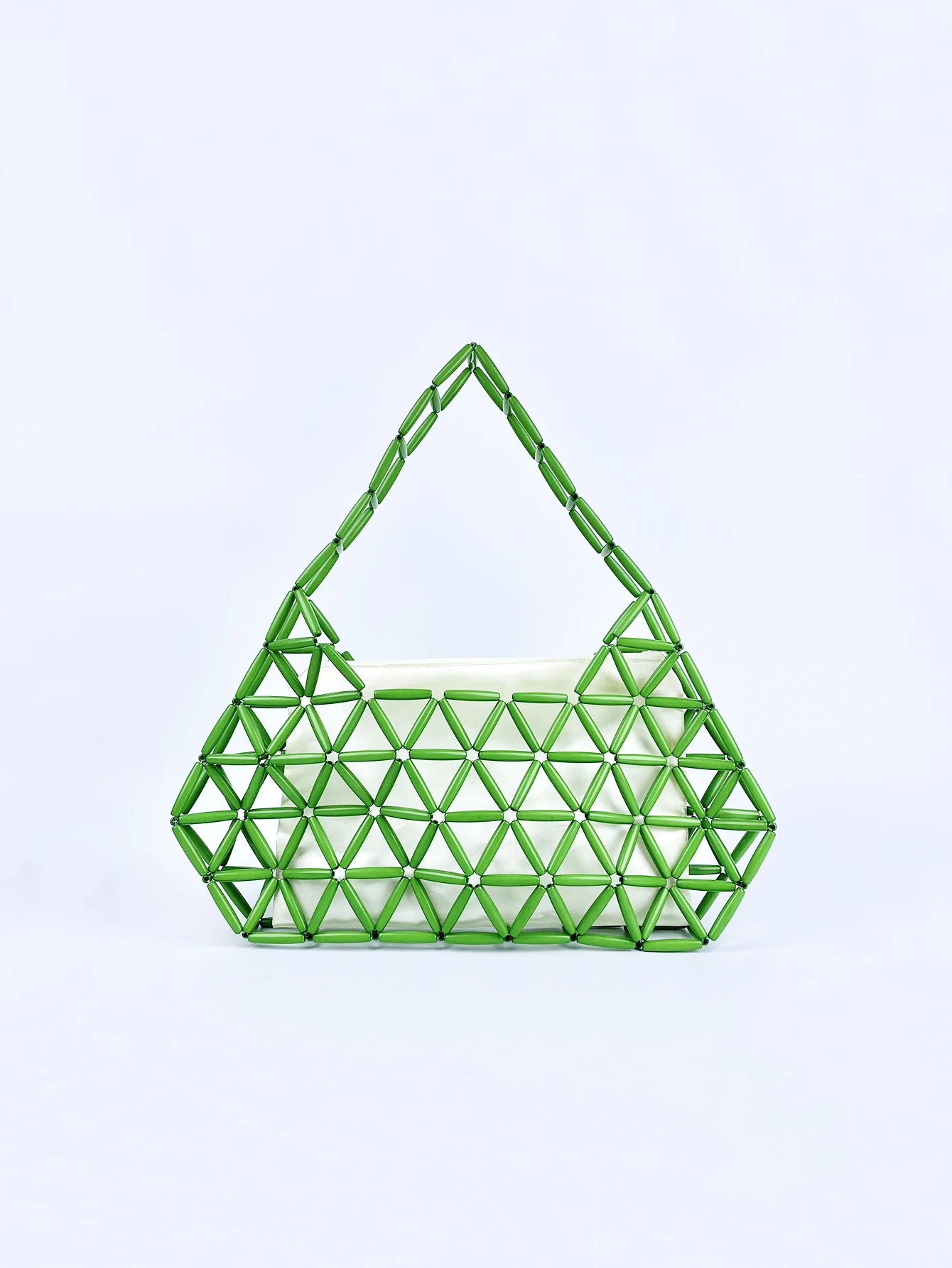 

2023 New Korean style Hollow Handheld Woven Bag with Fresh and Stylish Versatile Casual Solid Color Woven Underarm Bag
