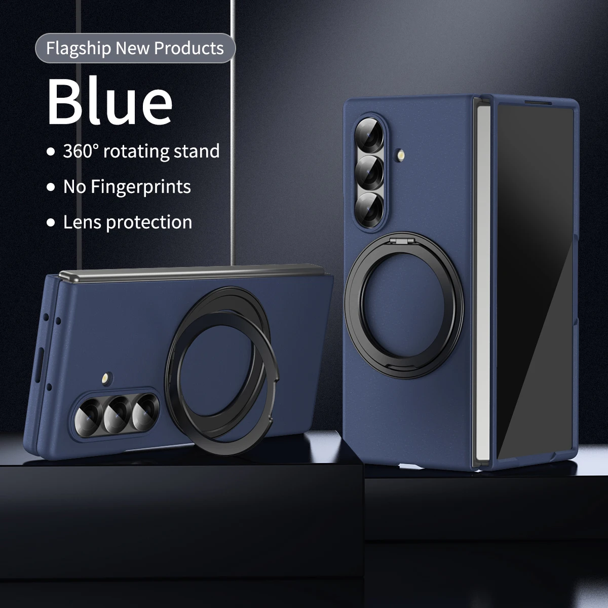 

360 ° Невидимый чехол-подставка для телефона Samsung Galaxy Z Fold 7, 6, 5, 4, 3, защитная пленка для экрана и пленка для камеры, полная защитная крышка