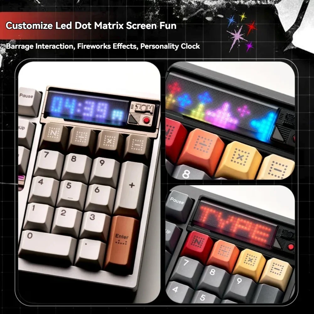 TickType DP104 メカニカルキーボード 2.4G ワイヤレス トリモード RGB