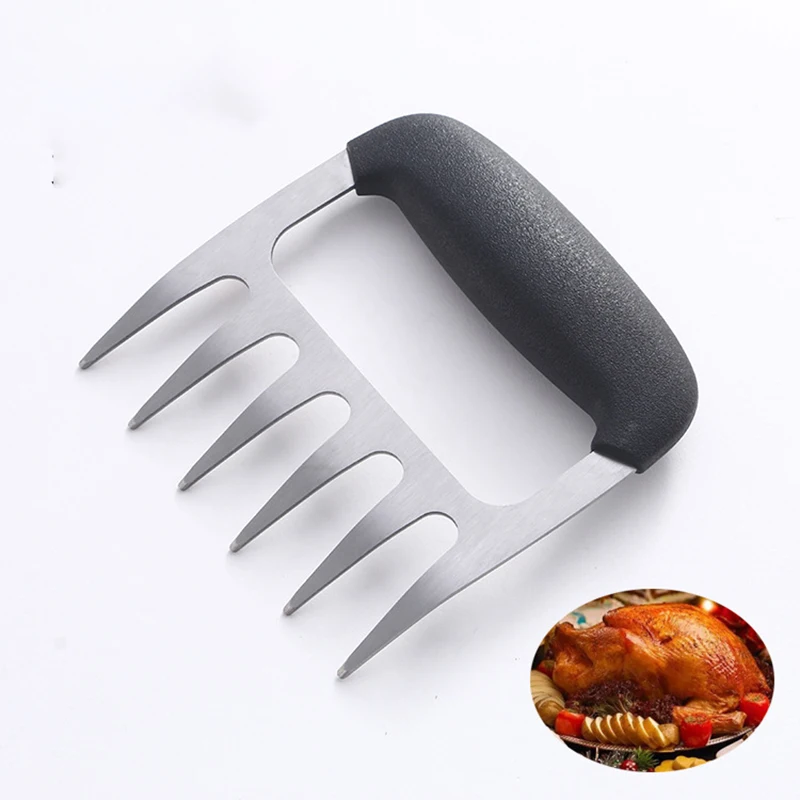 Stainless Steel Bear Claws Meat Shredder Meat Divider BBQ Meat Cutting Tool Barbecue Fork Meat Separator Kitchen Tools