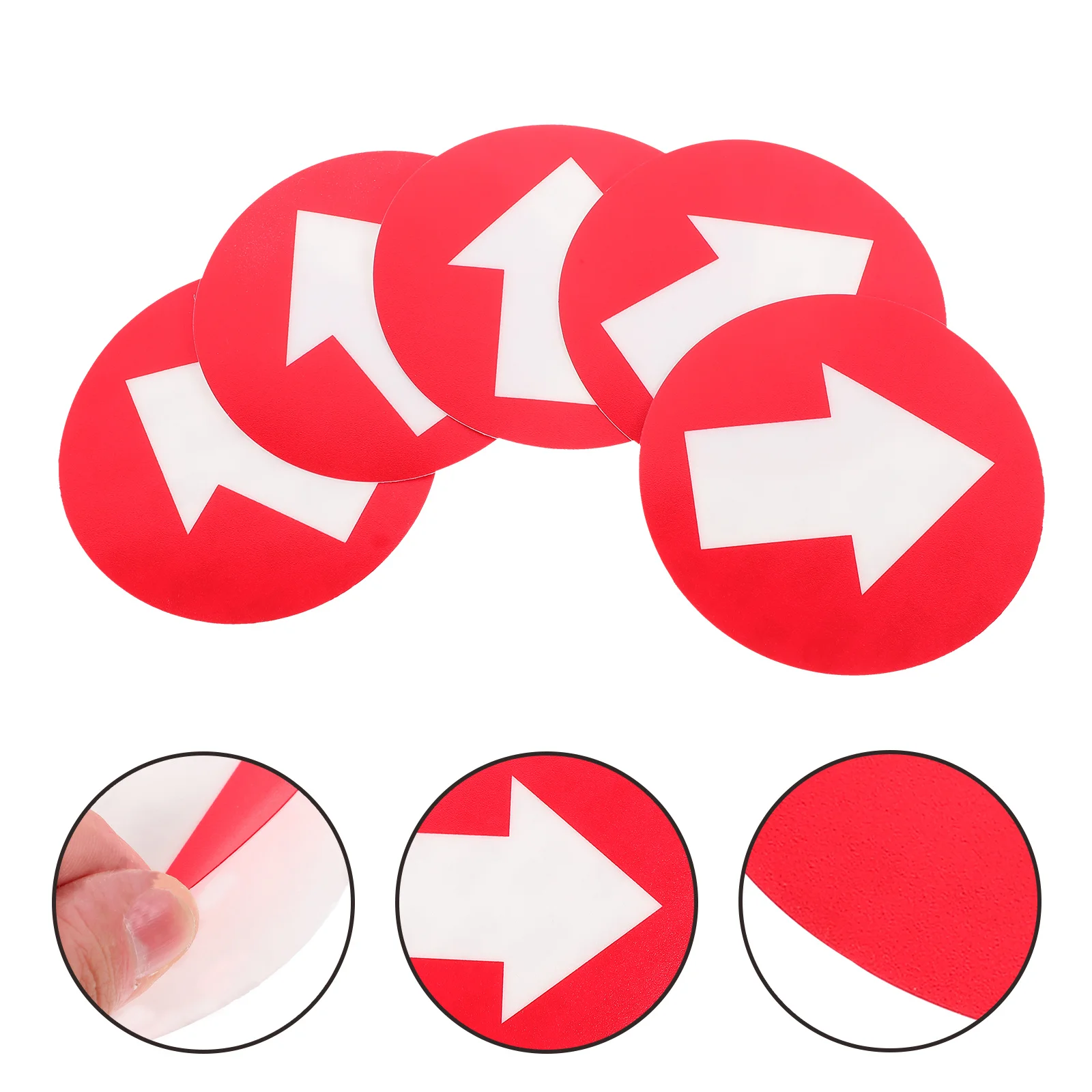

10Pcs Reflective Trail Markers PVC Arrow Direction Signs Outdoor Camping Adhesive Arrow Stickers for Clear Navigation