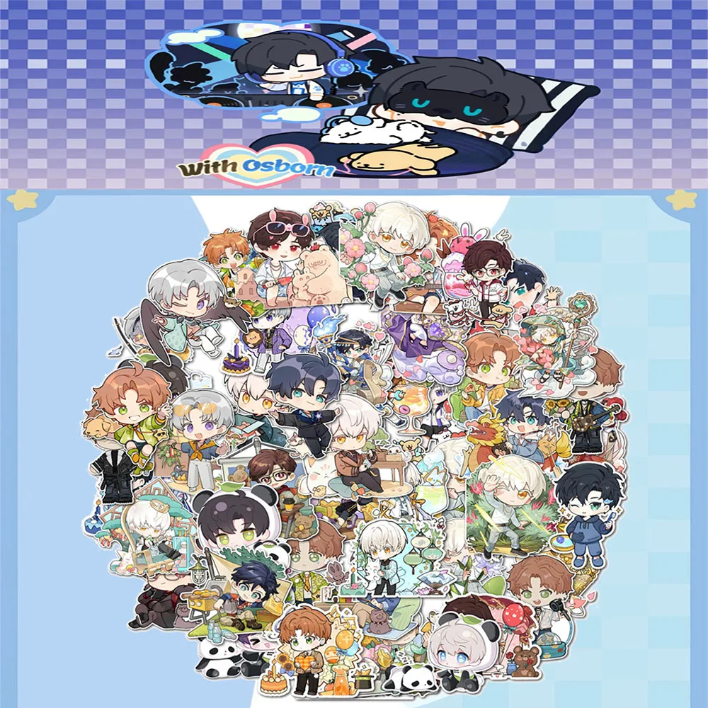 Cute Chibi Anime Boy Character Stickers Waterproof Vinyl Decals For Laptop Water Bottle Phone Case DIY Decor