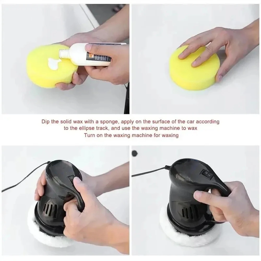 Auto Vehicle Polisher Portable Electric Sander Electric Tools Buffing Waxing Waxer Car Polishing Machine Waxed Buffer Cleaner