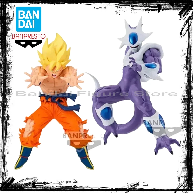 

In Stock Bandai BANPRESTO DRAGON BALL MATCH MAKERS Super Saiyan Son Goku VS Cooler Anime Action Figure Model Collectible Toys
