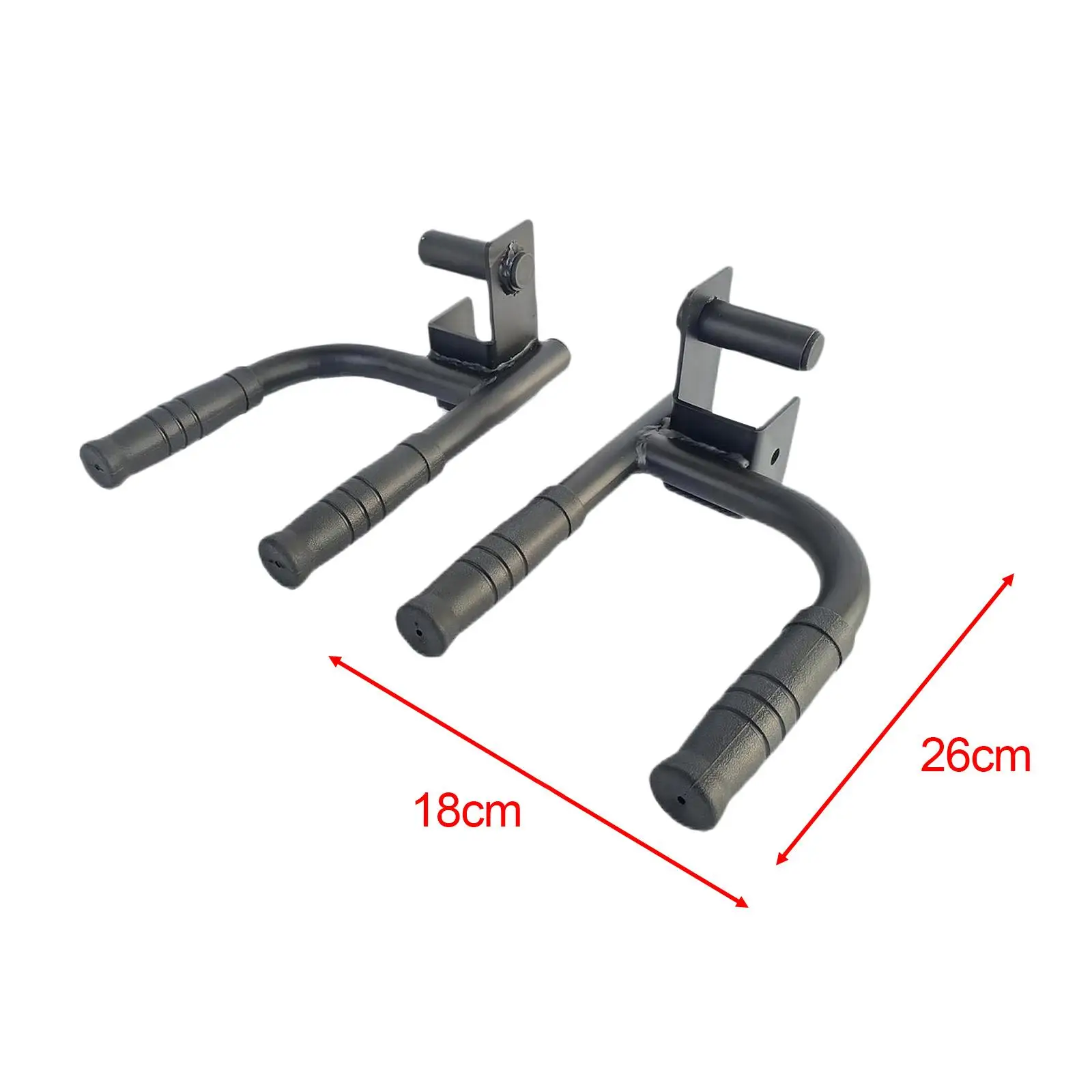 2Pcs Dip Bar Attachment for Squat & Power Rack Narrow & Wide Dips Strength Training Exercising Workout Push up Grip Handles