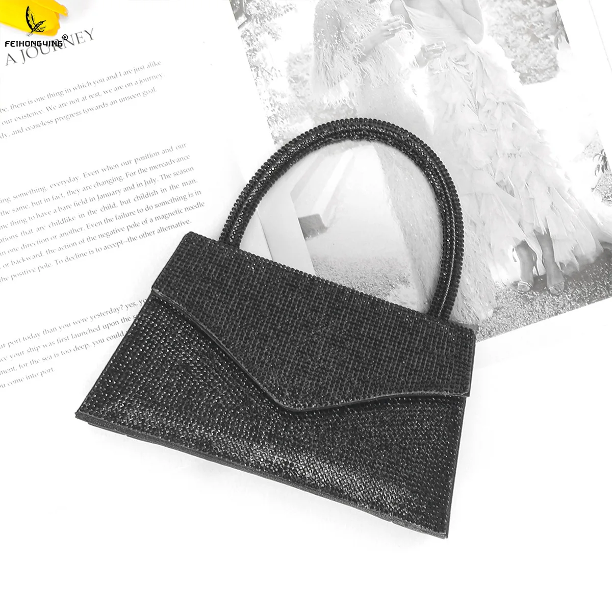 Women\'s Handbag 2023 New Mini Blingbling Diamond Femal Small Square Bag Fashion Chain Shoulder Bag Handheld Messenger Bag