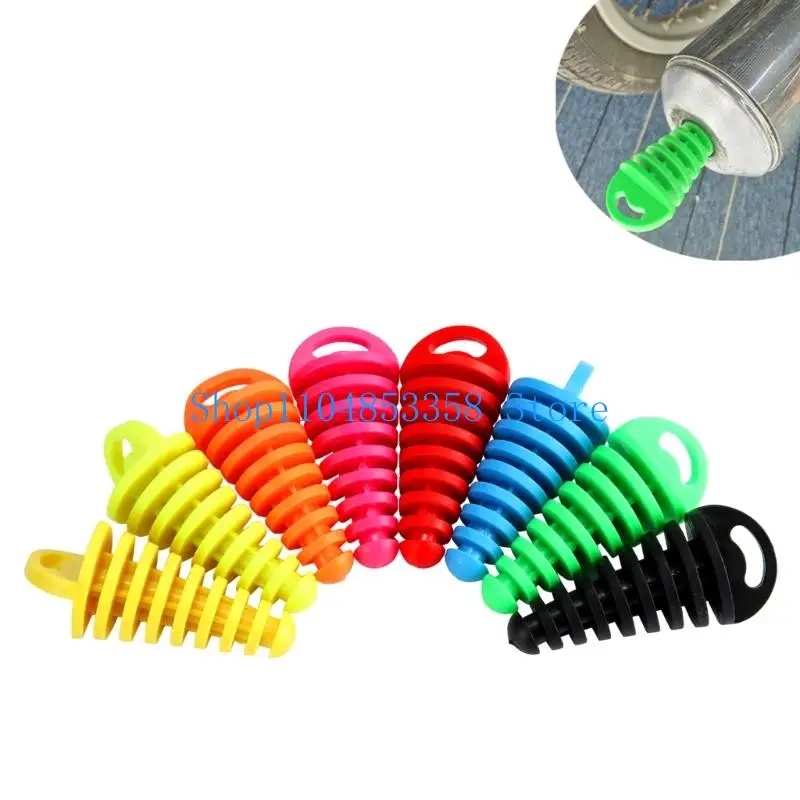 652F Rubber Exhaust Protectors For Motorcycle And ATV Prevents Condensation In Pipe During Storage Universal Fit 14.7-37.8mm