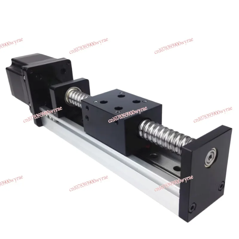 Single track ball screw guide rail linear module electric slide rail screw CNC precision cross slide table