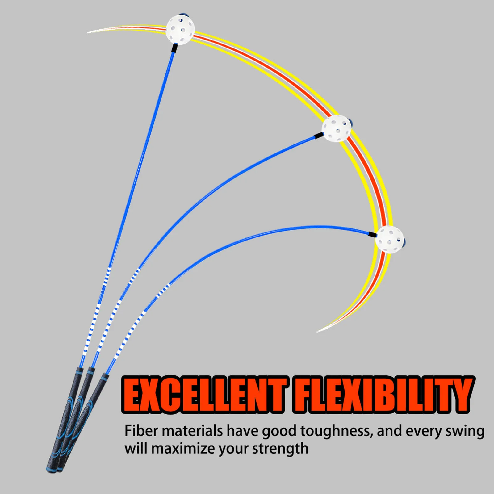 Golf Swing Trainer Equipment Nonslip Flexibility Trainer Exercise Lightweight,Golf Practice Rod Tool Flexibility Accessories