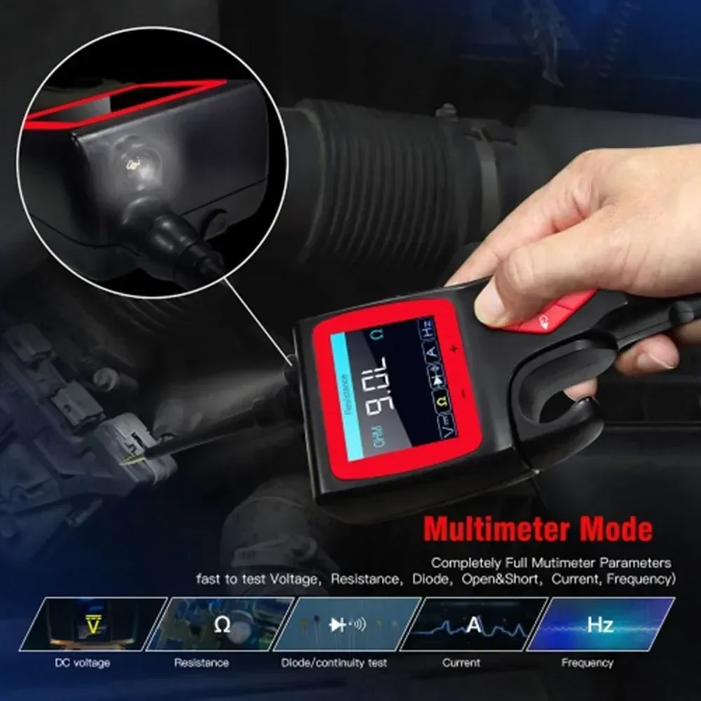 Original Jdiag TopDiag P200 12V 24V SMART HOOK Power Probe Car Circuit Analyzer Tester Digital Test Electrical System Detector