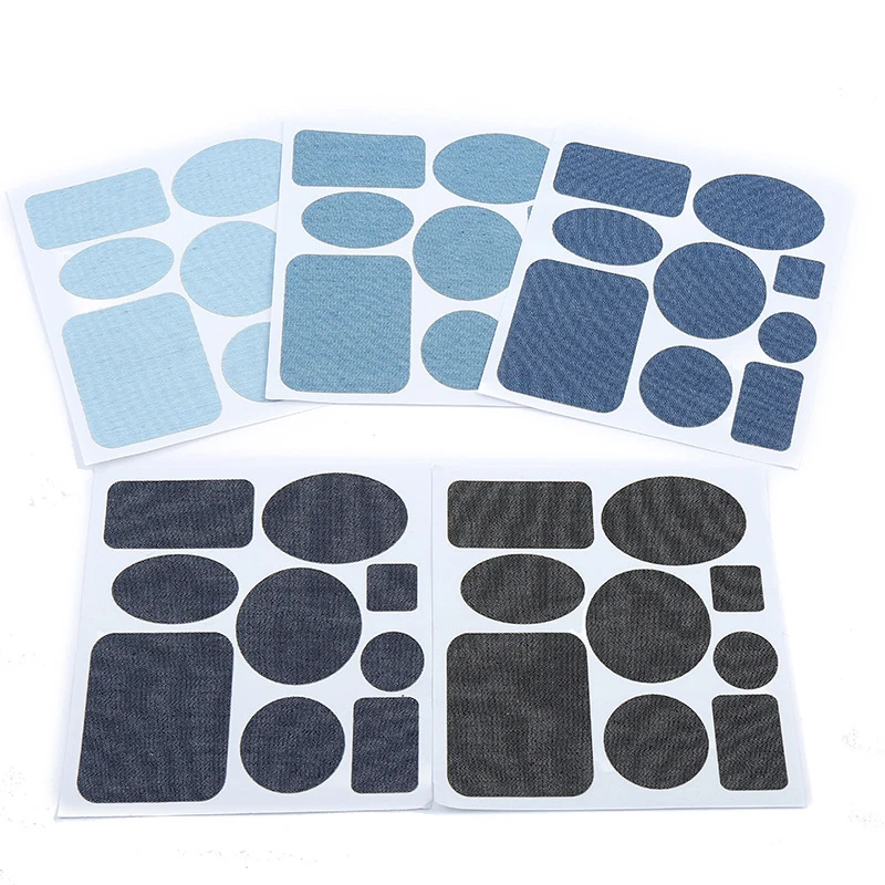 Self-adhesive Denim Cloth Patches for Clothing Repair Patch Appliques Jeans Pants Knee Clothing Stickers Elbow Badge Fabrics