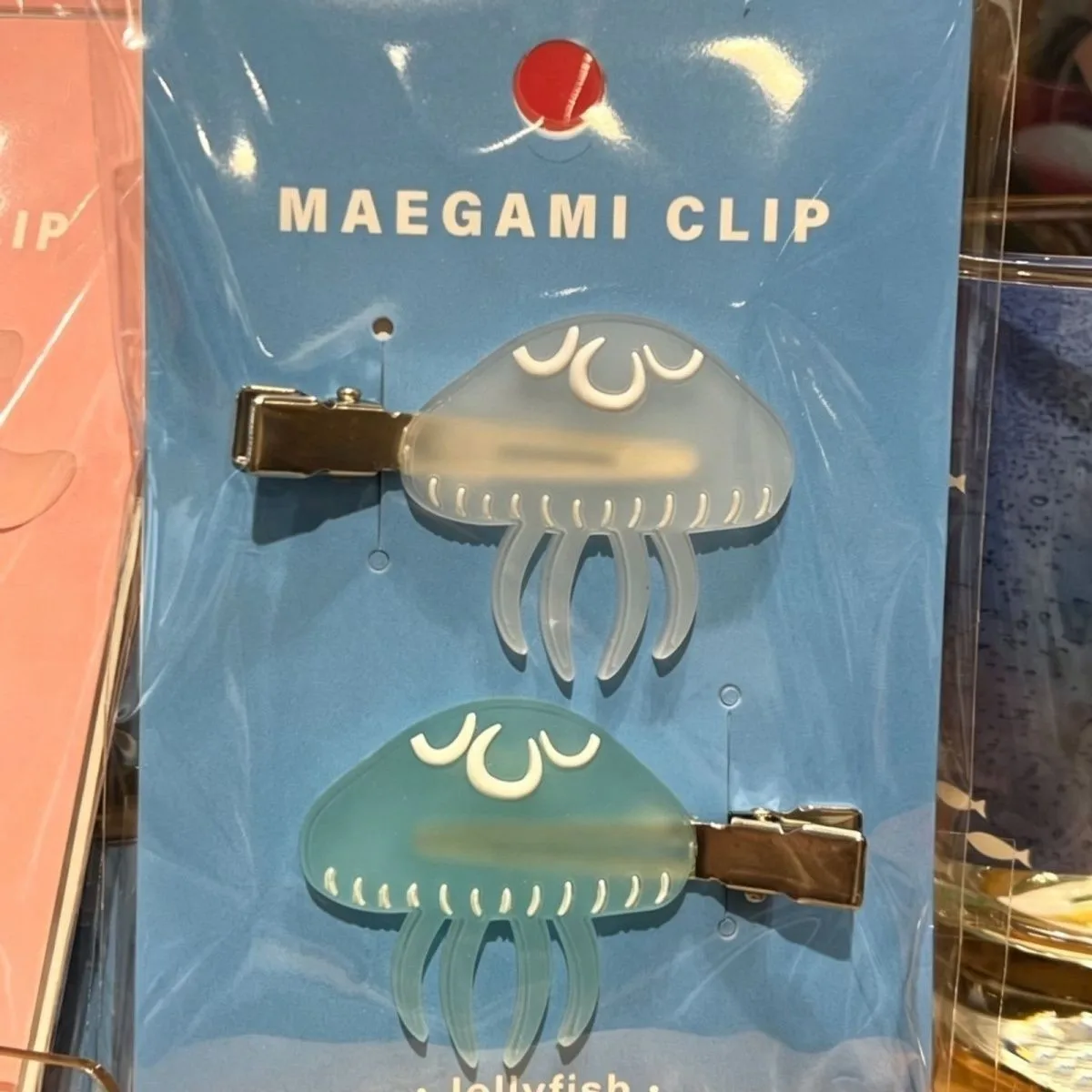2Pcs Y2K Jellyfish Hair Clips Set Transparent Blue Ocean Animal Acrylic Duckbill Side Barrettes Hairclips For Women Jewelry