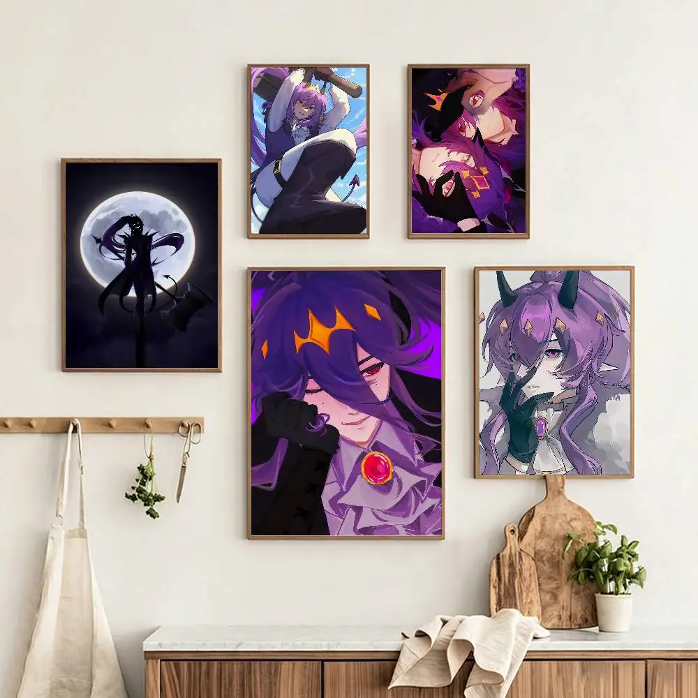 Demon W-Wemmbu Poster HD Self Adhesive Waterproof Wall Art Ideal for Home Office Dorm Gift Customizable