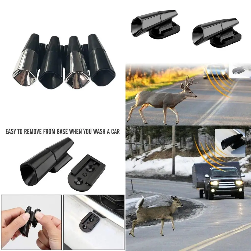 Outdoor Safety Car Physical Ultrasonic Animal Deer Repellers Motorcycles Trucks Alert Device Alarm Tool 2x