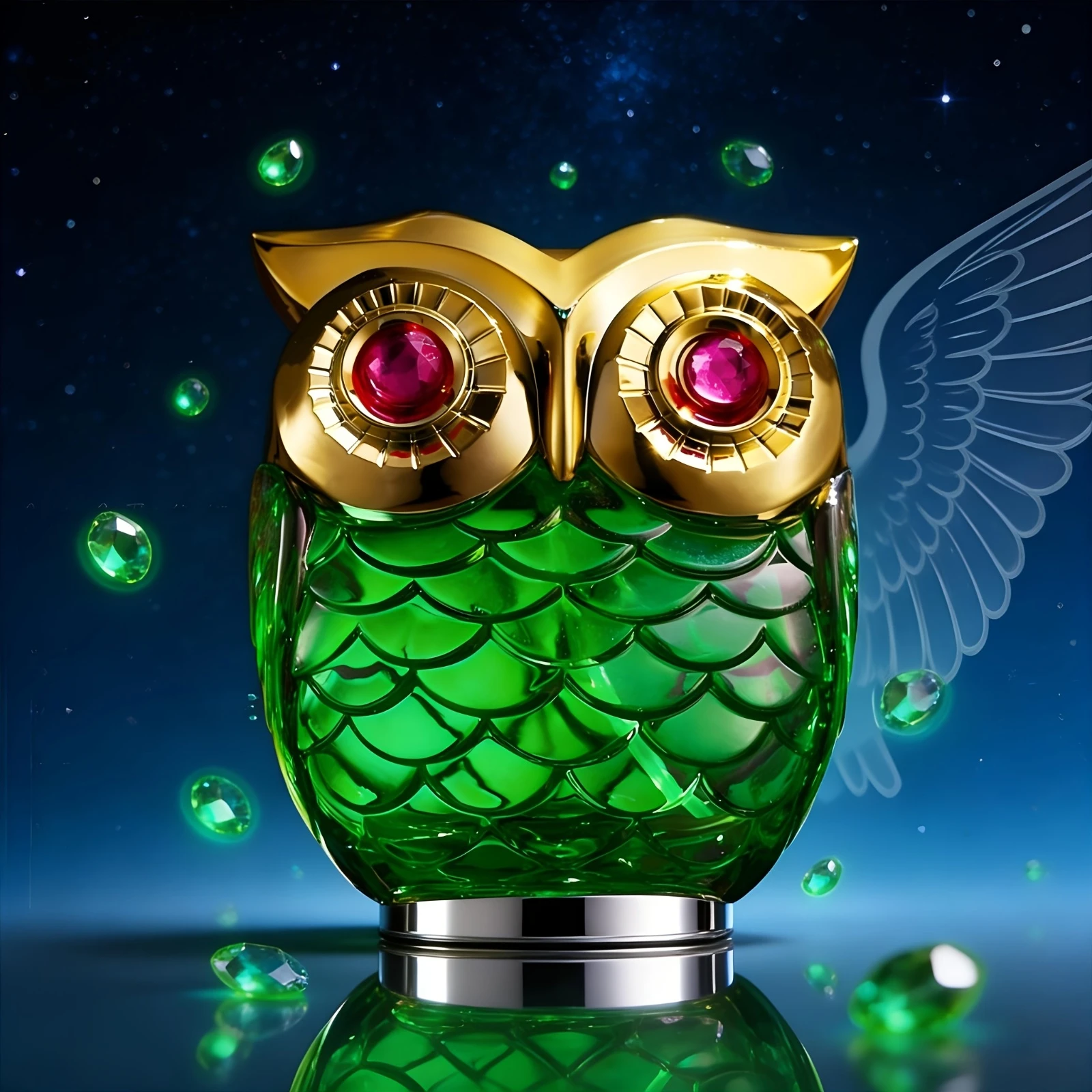 Queen Of The Night Eau De Parfum Profumo a Forma di Gufo Unico Spray con Confezione Regalo Fragranza Duratura e Affascinante Profumo Personale 100ml
