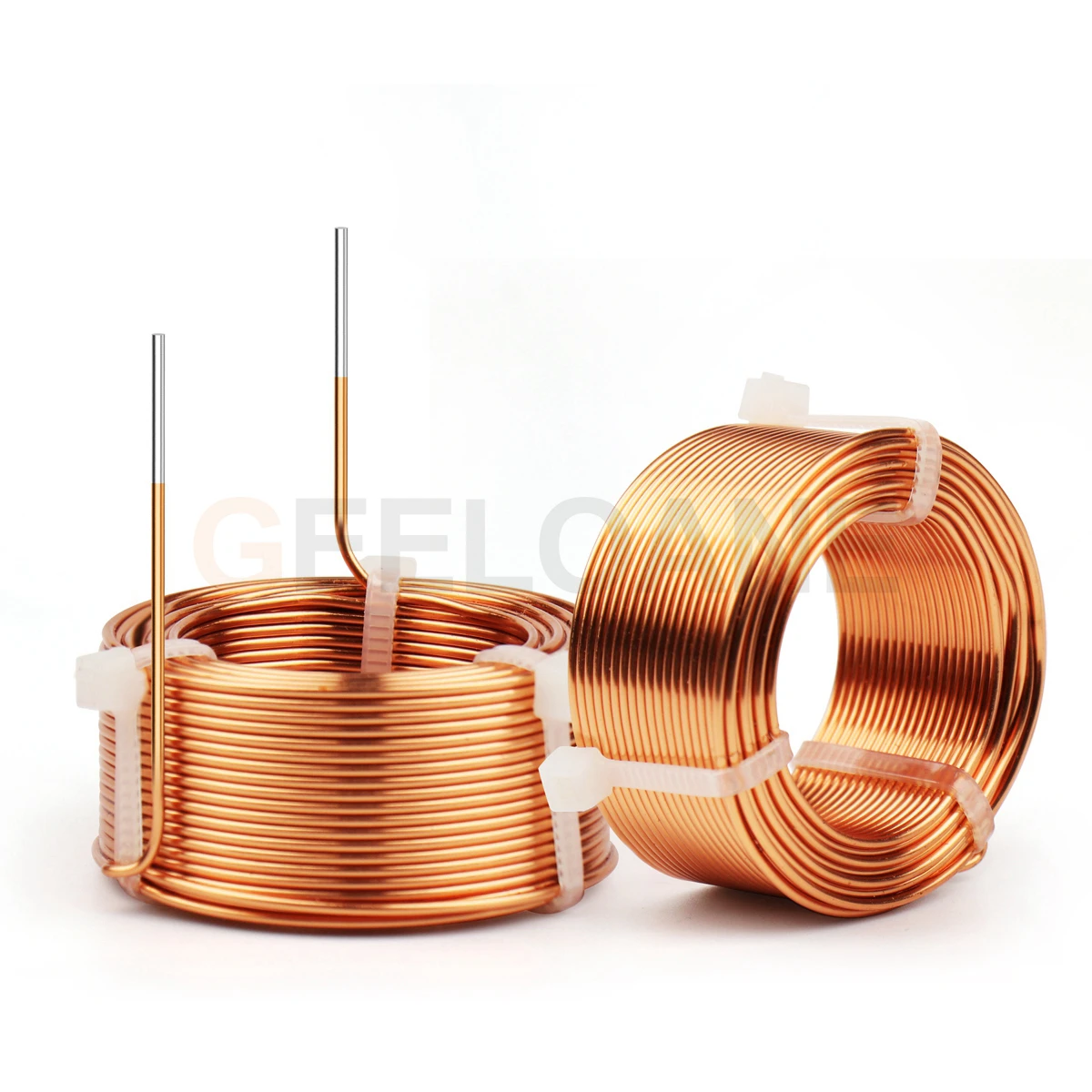 GEELOANE 1.2/1.5/1.6 مللي متر 4N OFC مغو الهواء النواة ل HIFI عشاق الصوت كروس مقسم التردد 0.2mH-5.5mH