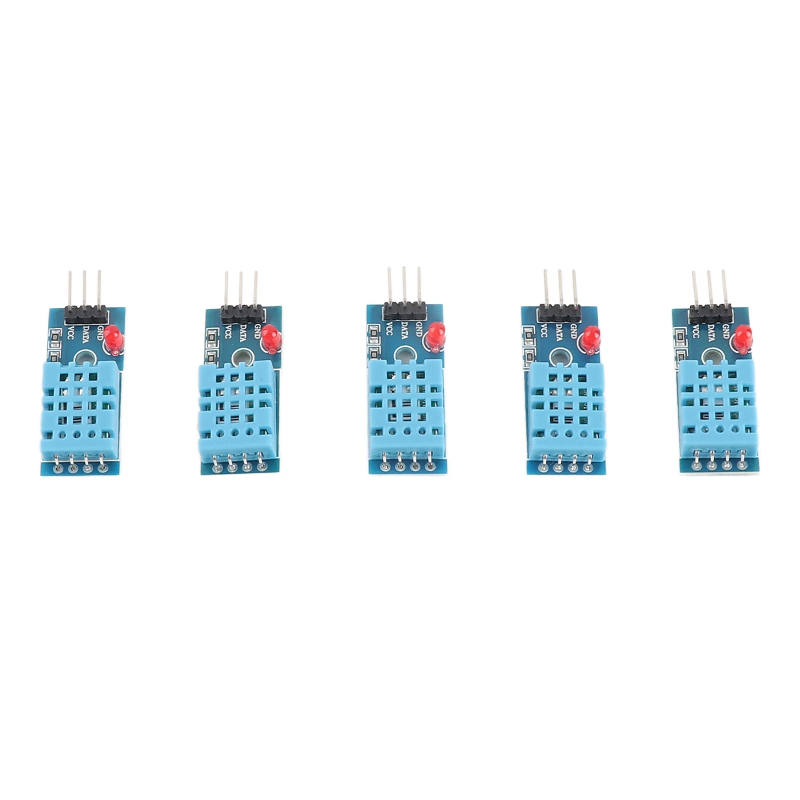 5PCS Temperature Humidity Sensor High Sensitivity Anti Interference Digital Sensor Module for Greenhouse Adapter Board