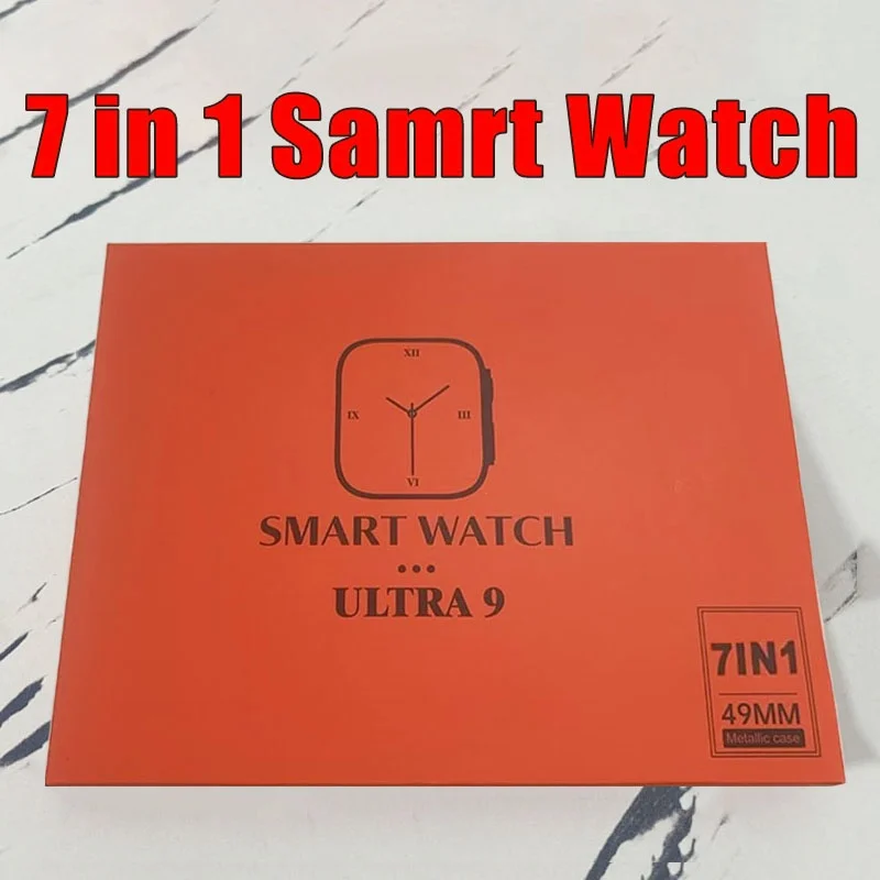 2025 New S900 Ultra Smartwatch 7 Watch Straps 2.2HD Amoled Circular Screen Monitoring Reloj inteligente with Protective Case