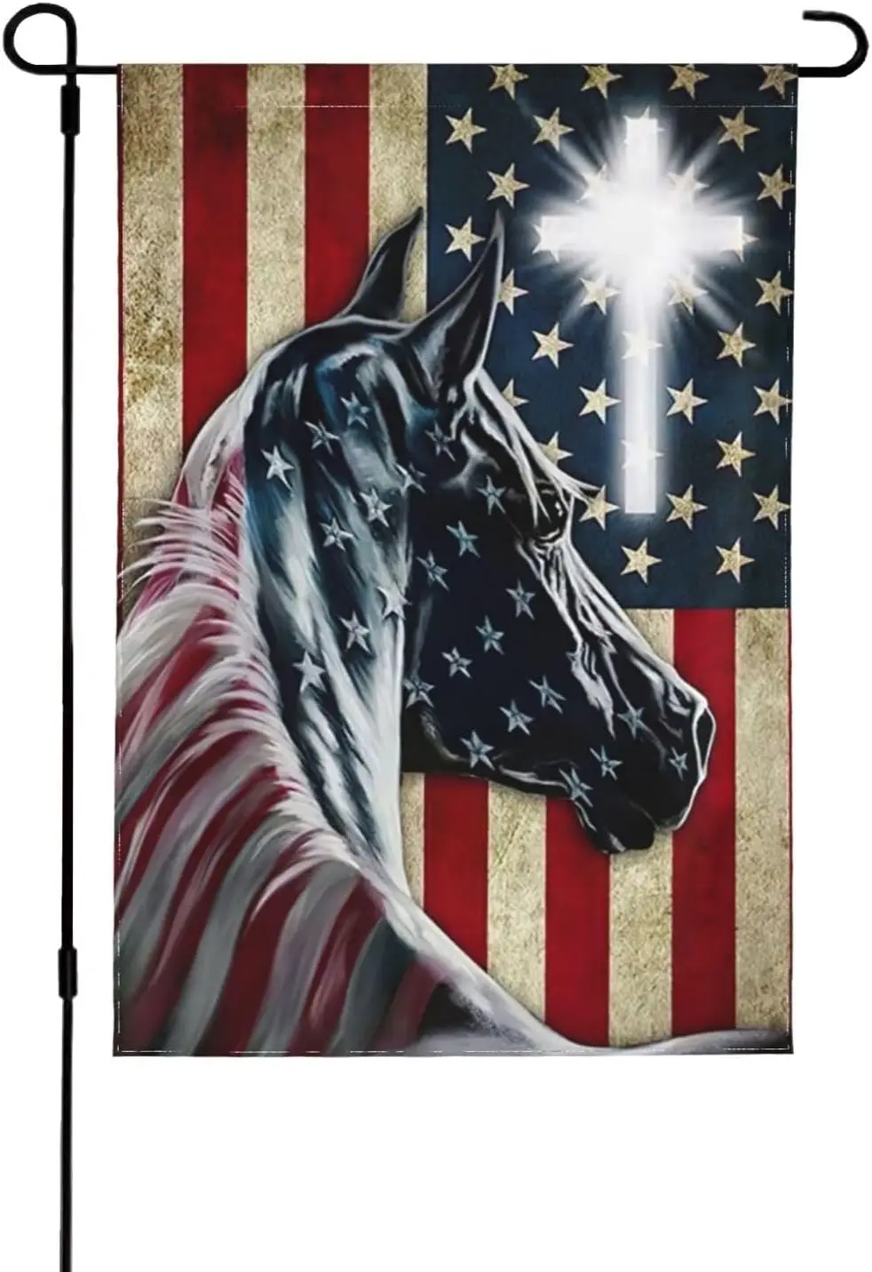 Horse American Garden Flag 12.5