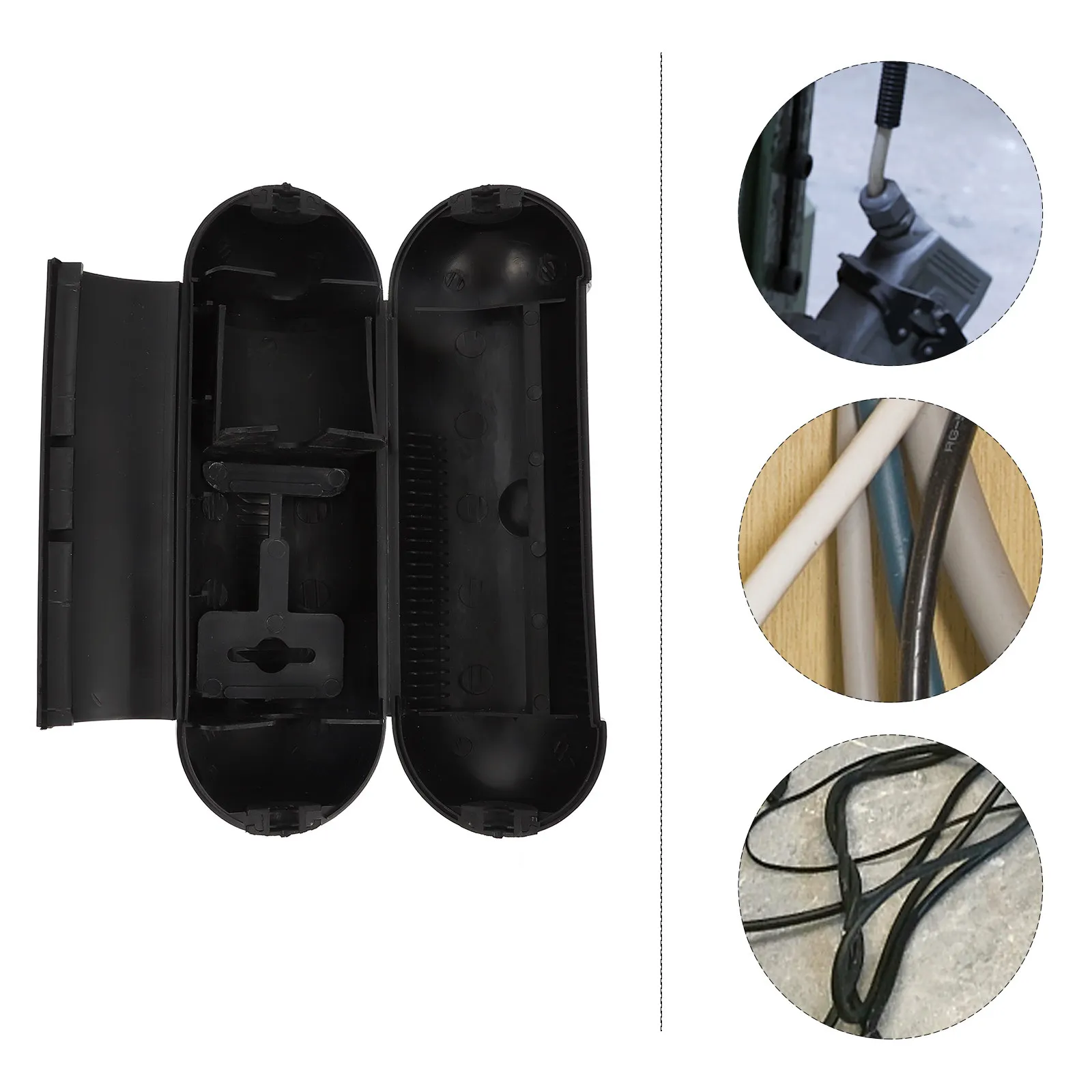 1Pcs Waterproof Cable Junction Box Compact Light Weight Outdoor Cord Safety Cover for Socket Plug Power Cords Electrical