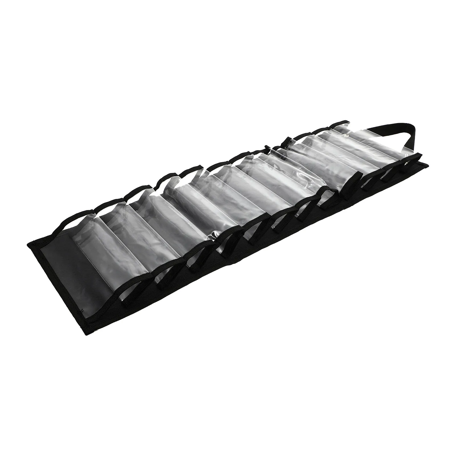 

Door Roller Hanging Bag Vinyl Holder Stand Wardrobe Black Webbing Hook Storage Organizer