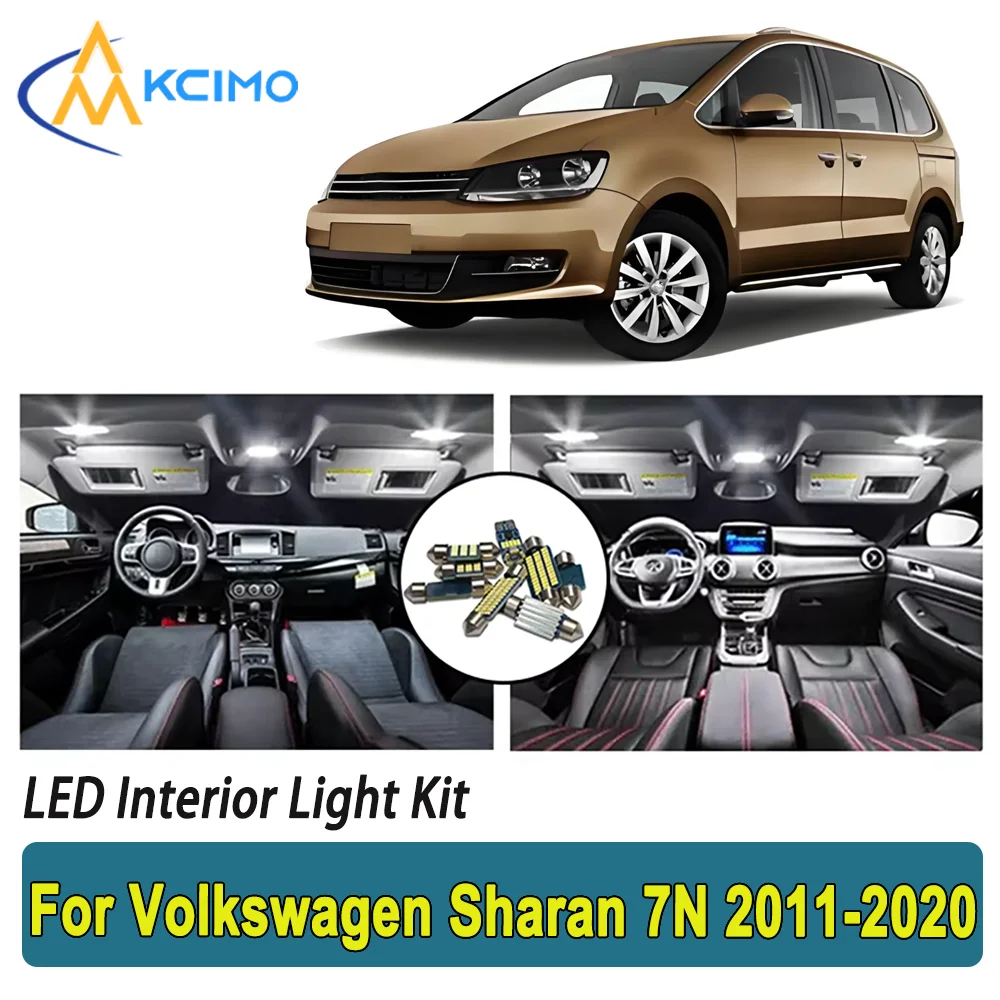 

New Light Bulb For Volkswagen Sharan 7N (2011-2020) Premium Bright LED Interior Dome Map Trunk Light Kit Car Led Lamps Car LED