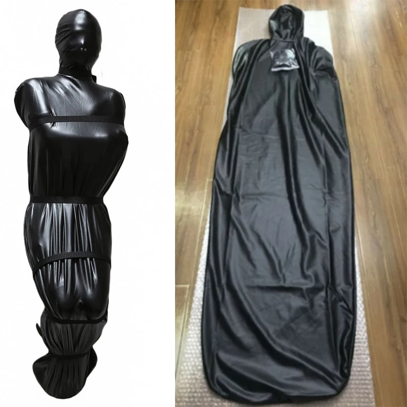 

Restrained Sleeping Bag Binding Imprisoned Clothes Mummy Bondage Bag Full Coated Arm Bag For Role-playing Game Experience Set