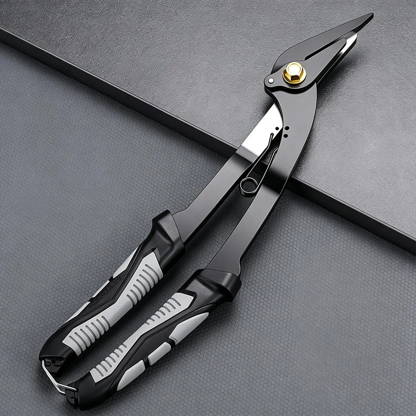 Metal Cutting Tool Heavy Duty Ergonomic Grip Long-Lasting Rust-Resistant Sheet Metal Shears For Aluminum Gutter PVC Stainless