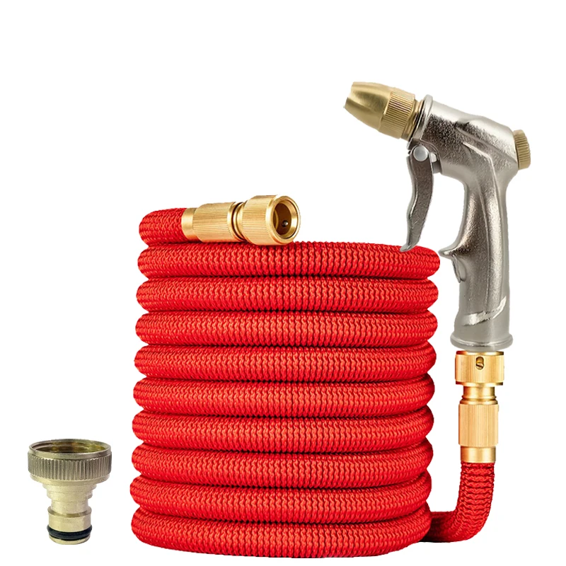 

1PC New Expandable Magic Garden Hose High Pressure Car Wash Hose With Metal Spray Gun Set Outdoor Watering Irrigation Tool