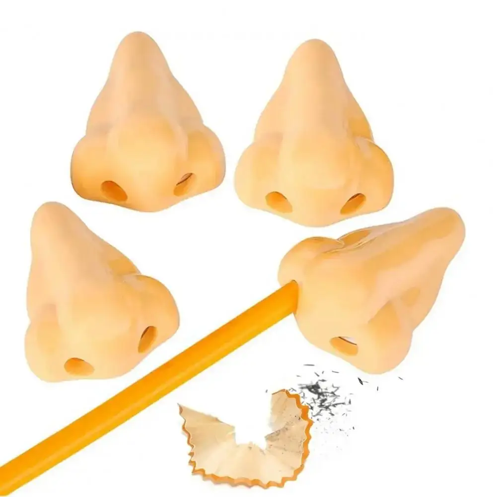 Creative Nose Pencil Sharpener Funny Pencil Cutting Tools Classroom Prank Prize Student Stationery Party Favor Gift for Kids Boy
