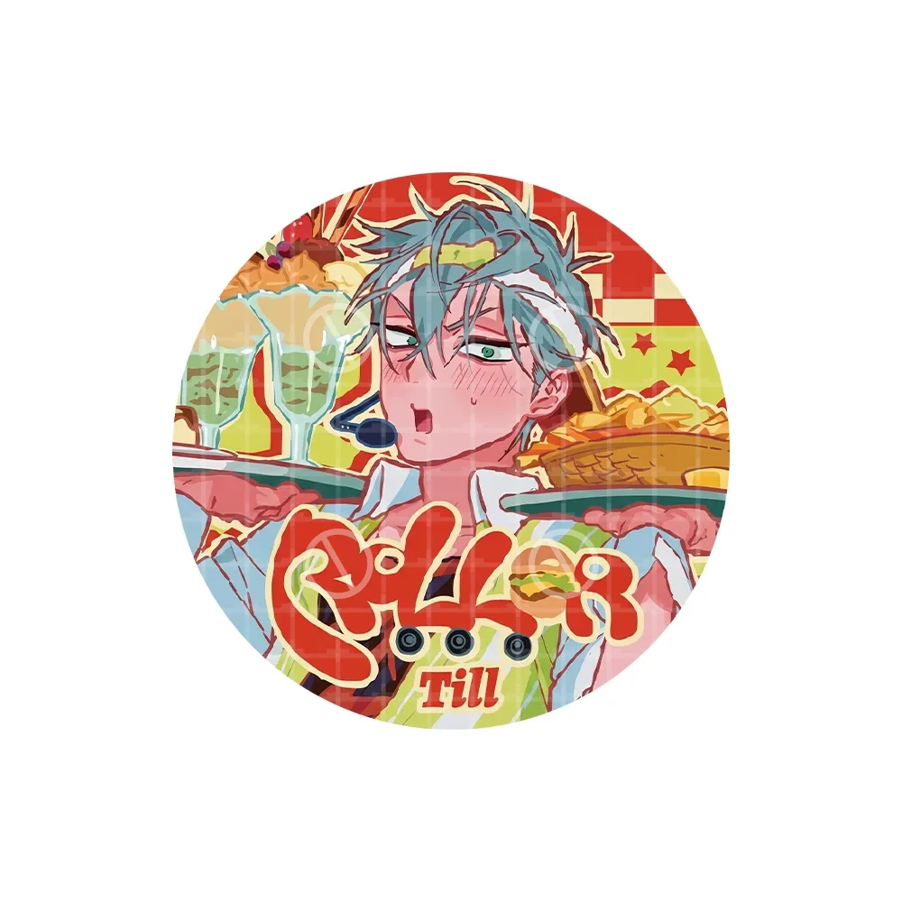 55mm Alien Stage Mizi Sua Ivan Luka Till Hyuna Badge Cosplay Cute Anime Acrylic Stand Keychain Brooch Pins Backpack Decor Gifts