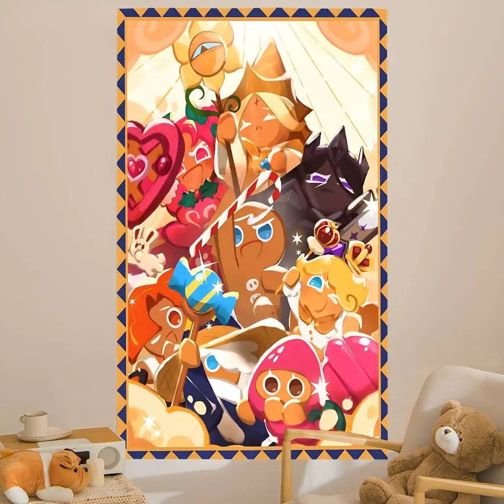 Mobile Game Cookie Run Kingdom Hanging Bohemian Tapestry Bohemian Wall Tapestries Mandala Kawaii Room Decor