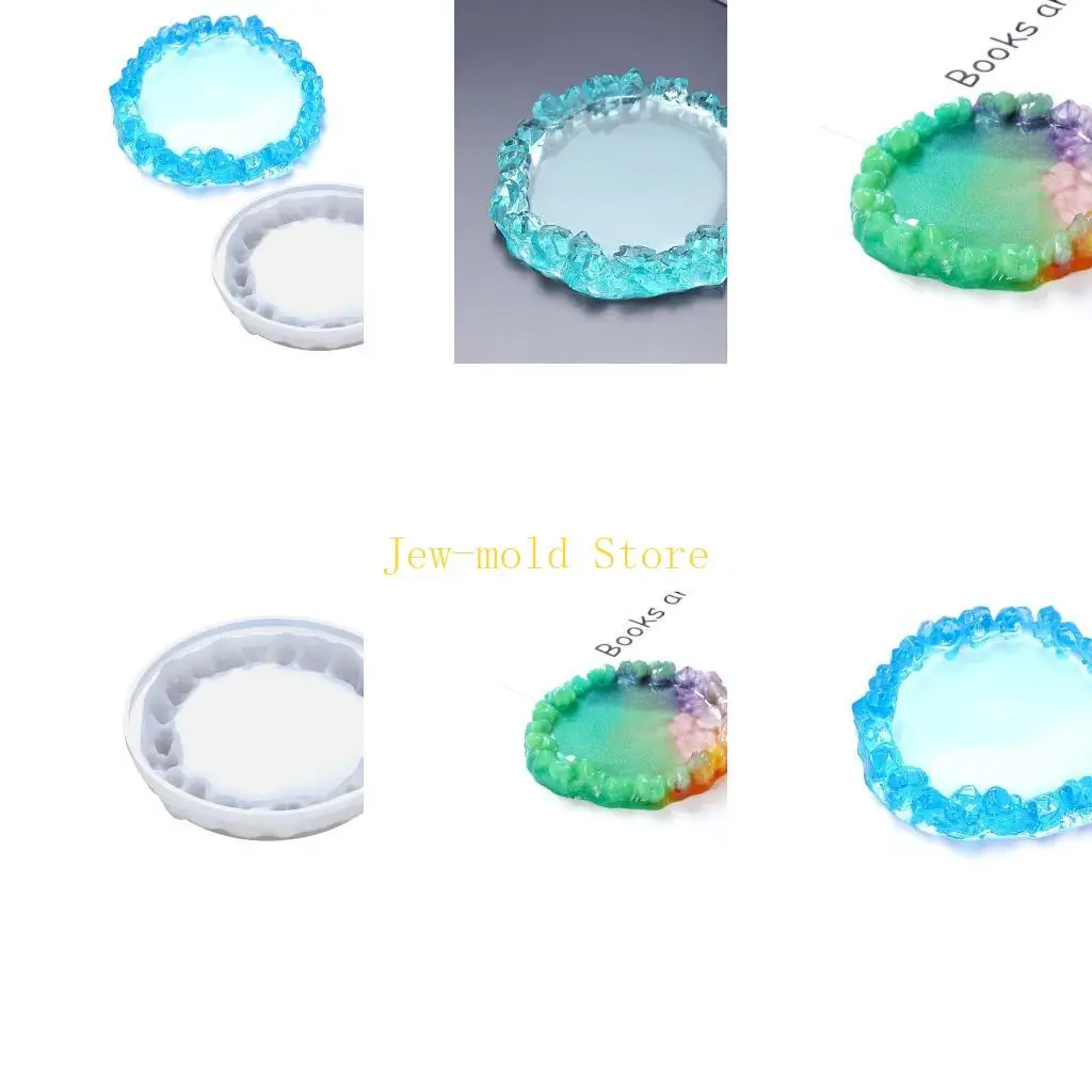 

C71B Crystal Mold DIY Epoxy Resin Silicone Mold Kitchen Heat Insulation Pad