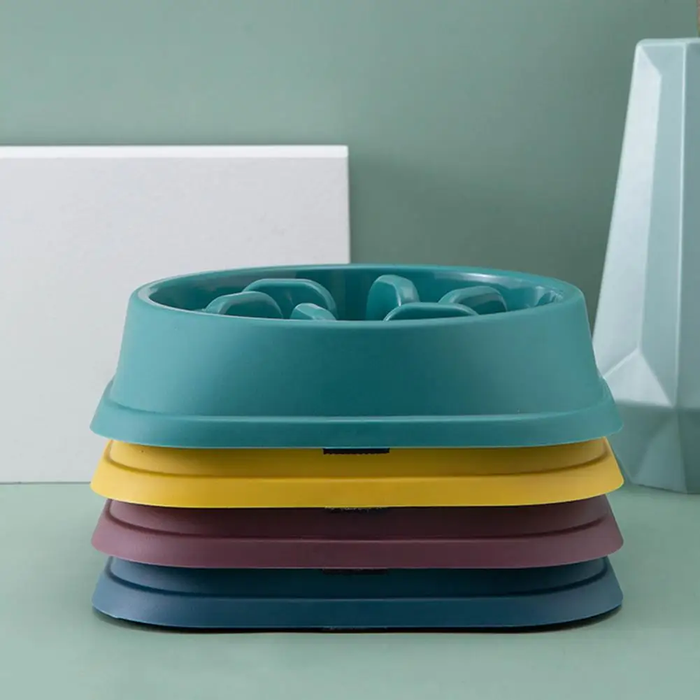 Slow Feeder Bowl Anti-Slip Dog Slow Eating Bowl Anti-Choking Puzzle Feeder Maze Pet Feeder Dog Food Bowl for Dogs
