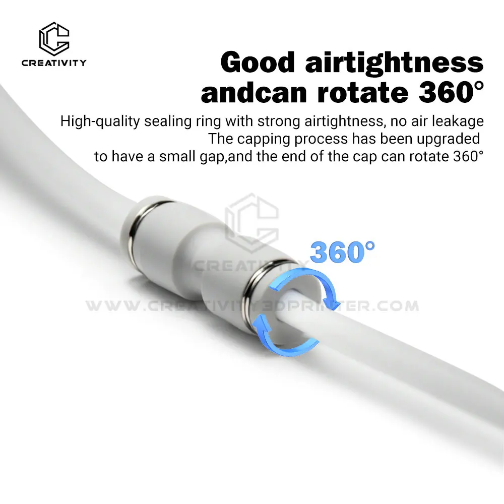 For Bamboo Lab X1/X1C/P1P/P1S/A1 AMS PTFE Tube Pneumatic Fitting Connector for 1.75mm Filament Fast Coupling 3d Printer Parts