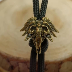 Six Winged Angel Seraph Brass Knife Beads EDC DIY Paracord Woven Bracelets Lanyard Pendants Accessories Outdoor Tool Hangings