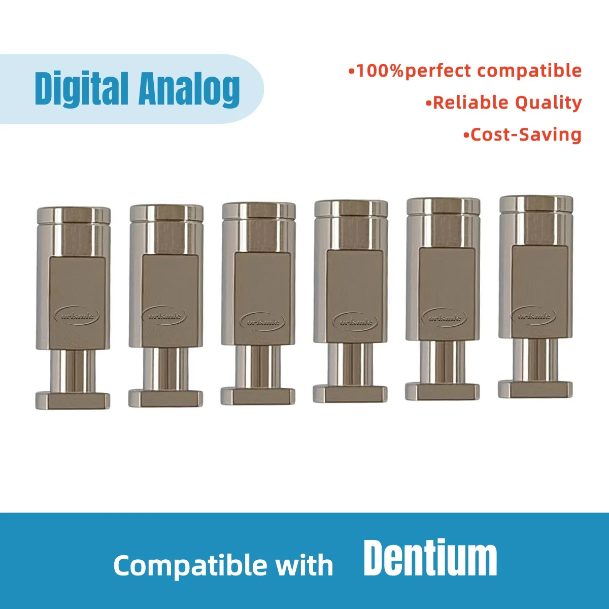 6pcs dental 3D digital model analog for Dentium superline Regular