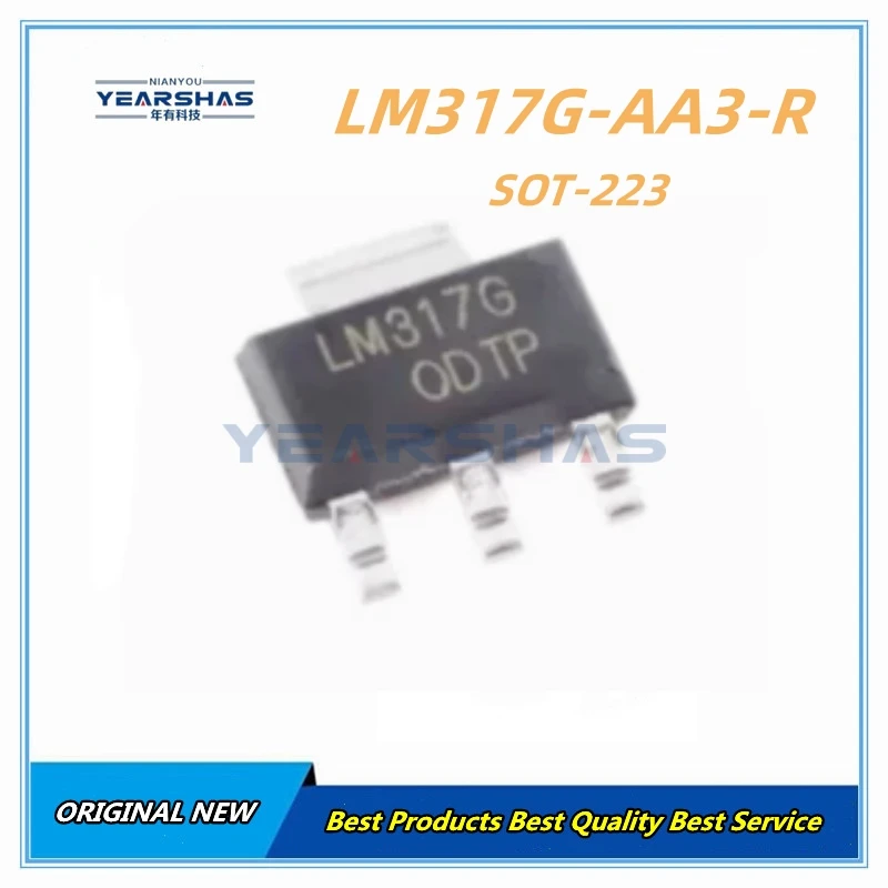 LM317G-AA3 5PCS/LOT New and Original   SOT-223 LM317G LM317G-AA3-R Three-Terminal Adjustable Voltage Stabilization