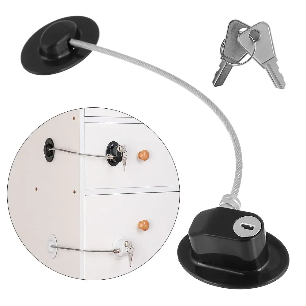 New Prevent Children Falling Protector Window Locks Baby Safety Lock Cupboard Door Lock Fridge Lock