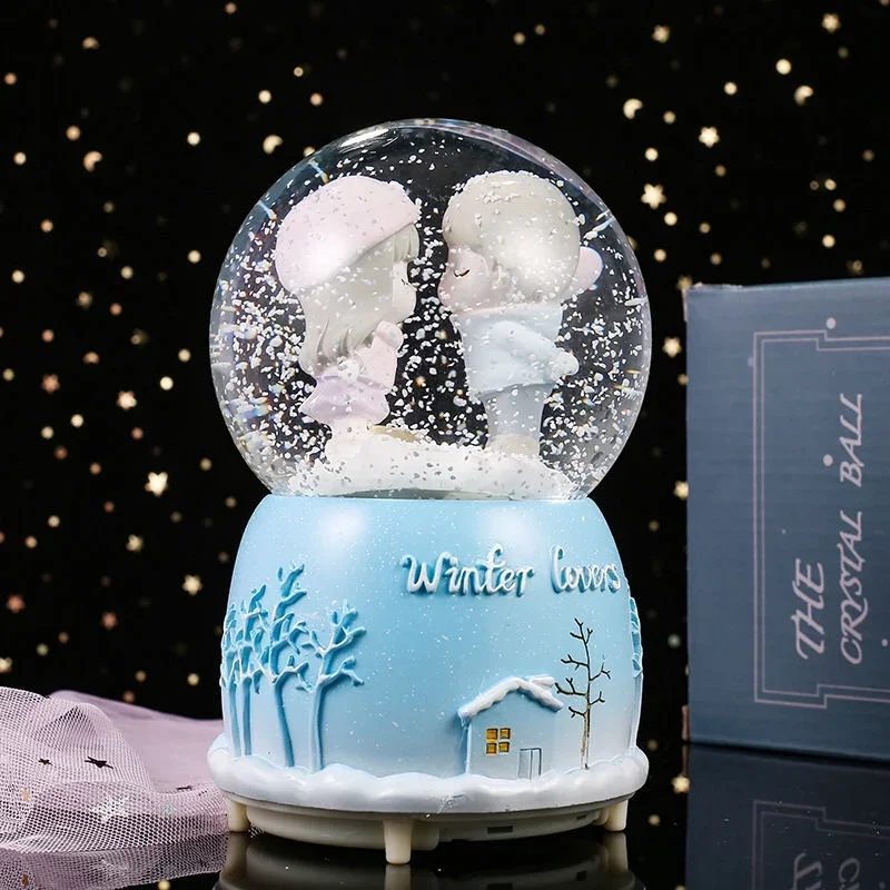 

Resin Decoration Home Furnishings Luminous Crystal Ball Birthday Gifts For Couples Desktop Decor Gift декор для комнаты Figurine