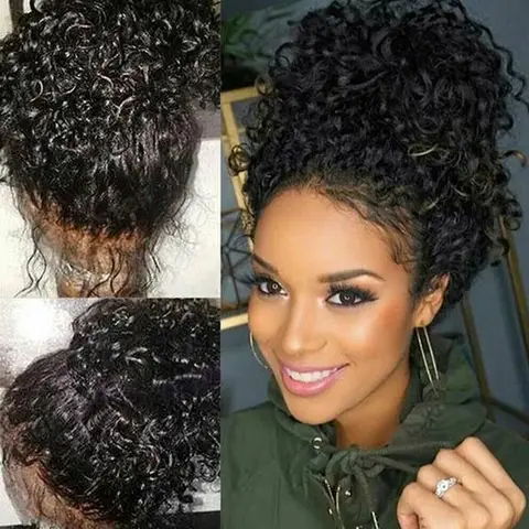 200% Density 46 Inch Curly Wave 13x6 HD Transparent Lace Frontal Wigs Brazilian Pre Plucked With Baby Hair 7x6 360 Full Lace Front Wig For Women