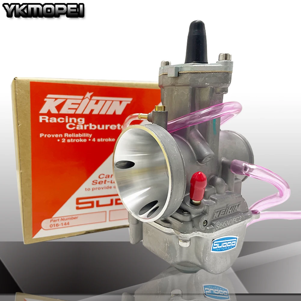 Universal Motorcycle PWK 24 26 28 30 32 34mm For Keihin Carburetor With Power Jet For 2T 4T ATV Quad Go Kart Buggy 75-250cc