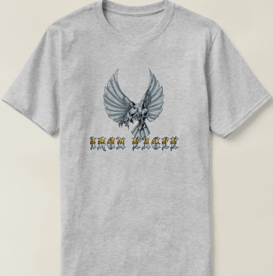 Unique Design Iron Eagle T-Shirt. Summer Cotton Short Sleeve O-Neck Mens T Shirt New S-3XL