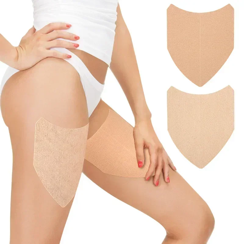 Pegatina de protección antirozaduras, almohadilla antifricción para el cuerpo en forma de V, pegatinas a prueba de sudor, pegatina multiusos para el muslo a prueba de fricción