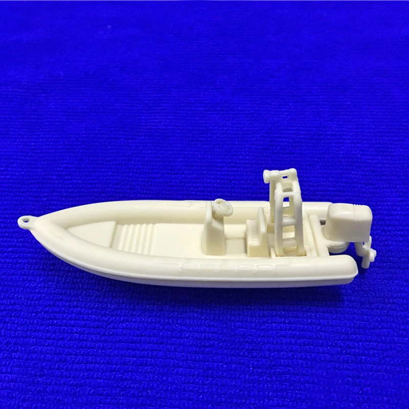 

1PCS Resin Storm Boat Length 80mm Assembly Simulation Nautical Boat Model Marine Decoration DIY Ship Handmade Speedboat Parts