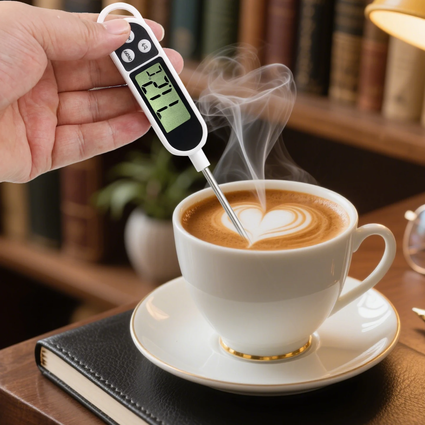 Termometro digitale per alimenti ad alta precisione – Per cuocere al forno, cucinare e alimenti per l'infanzia, misura acqua, olio, latte e temperature principali