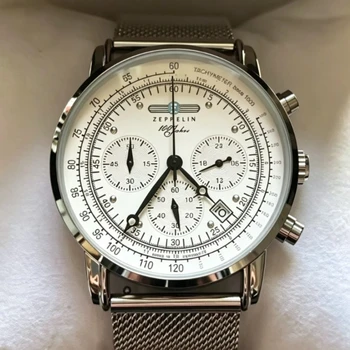 Zeppelin Airship Automatic Mens Watch Retro Business Commemorative Gift Fashion Leisure Timepiece Case New Watch 1